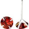 LES FOLIES DI PAOLA GRIECO Coppia di Orecchini Punti Luce Rosso in argento 925 - Rainbow Collection (7mm)