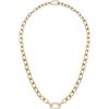 Daniel Wellington Crystal Link necklace One Size 316L Stainless Steel With Pvd Plated Gold & Crystal Embellished Ring In Gold Plated Brass Gold