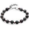 S'Agapõ Bracciale Uomo in Acciaio e Pietre Naturali | Collezione Riot - SRT18