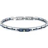 MASERATI Bracciale Uomo in Acciaio, oro 18 carati, ceramica, Collezione CERAMIC GOLD - JM424AXU10