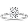 EAMTI Anello di fidanzamento in argento Sterling 925 da 3 ct, con zirconia cubica taglio ovale, per lei, splendida fedi nuziali da donna, taglia 3-11, Metallo, Zirconia cubica