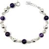 MASBARATA BRACCIALI CON PIETRA NATURALE IN ARGENTO STERLING, 18, Pietra