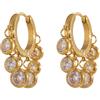 BISONBLUE Orecchini Donna Orecchino 925 Orecchini a Cerchio Moda Donne Regalo Earrings Women A Cerchio Orecchini Da Donna Ogni Giorno
