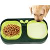 Generico Set di ciotole per acqua e cibo per cani, ciotola per cani di piccola taglia | Stazione di alimentazione per cani staccabile 2 in 1,Forniture per alimentazione e abbeveraggio degli animali domestici,