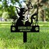 AGEUIRPOD Targa Commemorativa Personalizzata in Metallo per Animali Domestici con Testo/ Nome/Data, Commemorativo per Cani Defunti, Lapide Personalizzata per Cane Gatto, Giardino DecorazioneTombale Animali