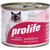 Prolife Sensitive Monoproteico con Maiale E Patate per Gatti da 200 Gr