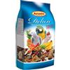 Avicentra Mangime per pappagalli, pappagalli, mangime per uccelli, mix premium con banane, carote e arachidi, 1000 g (Delux)