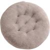 Hixingo Inverno Calore Peluche Cuccia Cane e Gatto Interno, Rotondo Lettino Cuscino Antiscivolo Morbido Comodo, per Cani e Gatti, per Grande Medio Piccolo Animali (Marrone Chiaro,60cm)
