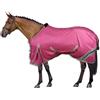 Horses, Coperta Antimosche Traspirante, Modello Nemesis, Scherma dai Raggi Solari, Rete Fitta in Tessuto Mesh, Contro Mosche ed Insetti (135 cm, Fucsia)