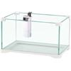 Generico Aquariumline tartarughiera/teca in vetro per rettili, tartarughe d'acqua e di terra cm60x32x27h capacità 54 litri completa di filtro interno