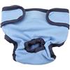 TOPINCN Cane Biancheria intima Tessuto di cotone flessibile Pantaloni fisiologici Cucciolo di pannolini per animali domestici per piccoli cani di taglia media(XL- Blu)