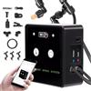 Dolvitrny Sistema di nebulizzazione intelligente per terrario con WiFi, kit di ugelli con rotazione a 360 gradi, nebulizzatore automatico per piante con timer, per pompa umidificatore per rettili (3