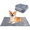 Nobleza Coperta Impermeabile per Cani Animali Domestici, Morbida e Soffice, per Interni ed Esterni, Lavabile in Lavatrice, Grigio, 75 * 100cm (M)