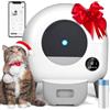 GESEILAY Lettiera Gatto Autopulente,Lettiera Autopulente per Gatti, Grande Capacità 76 Litri, Tipo Chiuso/Inodore/Illuminazione Ambientale, Lettiera Automatica per Gatti adatto per Più Gatti