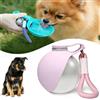 Generico Borraccia Cane, Bottiglia Portatile (285 Ml), Per Cani E Gatti, Distributore D'Acqua Anti-Goccia Con Ciotola Pieghevole In Silicone, Ideale Per Passeggiate Ed Escursioni All'Aperto (Rosa)