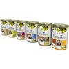 Generico Exclusion Umido Cane Monoprotein All Breeds adult, alimento colpeto per cani adulti di tutte le taglie, monoproteico, GUSTI ASSORTITI | 6 scatolette da 400 grammi l'una.