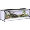 PawHut Terrario in alluminio per rettili anfibi aracnidi PawHut terrario a rete per l'allevamento di rettili bianco+argento+nero 120 x 40 x 40 cm