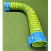 Callieway® Dog Agility Tunnel Profi, 60cmØ, Agility Tunnel (Conforme alla FCI) - Smart Grip a 360° + 2 Sacchi di Sabbia già Inclusi! (5m, Verde Lime)