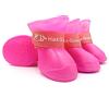 SteJar Copriscarpe in gomma antiscivolo impermeabile per cani, per stivali e zampe (rosa, L)