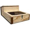 Euroshoppingonline Casetta teca terrario tartarugario casa per taratarughe tartaruga di terra rettili recinto recinzione gabbia trasportino 60x40x23h trasportino ricovero box cuccia