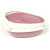 BIANCHERIAWEB Lettiera Toilette Per Gatti Angolare 49x40x17,5cm Modello 700090 Colore Rosa