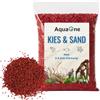 AquaOne Ghiaia per acquario, 25 kg, colore rosso, 2 - 3 mm, ghiaia per acquario, qualità premium, ghiaia di quarzo, grana arrotondata, ghiaia per acquario, decorazione Aquascaping