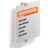 Durable 482419 Crystal Sign, Targa Fuoriporta, Acrilico, Fissaggio con Viti, 210 x 210 mm, Trasparente