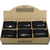 CALZE PRESTIGE (6 PAIA) Bauletto regalo "ELEGANCE" con 6 paia calze uomo lunghe a coste, in pregiatissimo filato cotone FILO DI SCOZIA® (42-44, Assortito)