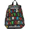 Ksajwzf Zaino per bambini con nome colorato dell'alfabeto per bambini dai 3 ai 6 anni, con lettera personalizzata per asilo e asilo, Multi