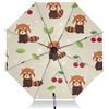 GAIREG Ombrello pieghevole con panda in stile cartone animato, chiusura automatica, antivento, impermeabile, sole, pioggia, da viaggio, compatto, per donne, uomini, adulti