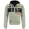 Geographical Norway Geo Norway Garadock Men Felpa con Cappuccio Giacca Uomo/Felpa con zip per l'inverno | Abbigliamento, Felpe, Felpe da ragazzo | Hoodie Sport, Gris, XL