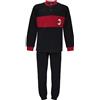 hermet Pigiama Milan Ragazzo Uomo Ufficiale Homewear Interlock Tuta Cotone 1015 1010, XXL