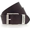 MUSTANG Leather Belt 40mm W130 Darkbrown - accorciabile