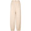 Liu Jo Pantalone con Logo/Strass TA5190 (IT, Testo, M, Regular, Regular, Natural Beige)