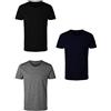 Enrico Coveri 3 t-Shirt Uomo Mezza Manica Girocollo Caldo Cotone Interlock Art. ET1200 Maglia Intima (Assortito, 4/M)