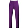 Generic Pantaloni da uomo Oxford Chino Flat-Front Golf Rugby Pantaloni elasticizzati in vita con bottoni Smart Casual Business Office Pantaloni da lavoro Pantaloni formali con tasche, Viola, XXXXL