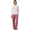 Noidinotte; more than pyjamas Noidinotte - Pigiama Donna Caldo Cotone Articolo Renna - M Panna