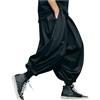 Rrongwn Pantaloni harem da uomo giapponesi ninja pantaloni a cavallo basso harajuku baggy pantaloni da yoga pantaloni da yoga hip hop baggy pantaloni a pompa, pantaloni kimono pantaloni yoga Goa