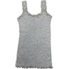 Ragno Canotta a costine spalla larga in pizzo elasticizzato lana merino e seta art. 70183W
