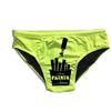 D&Vlab Costume Slip da Mare per Addio al Celibato ''L'Ultima Patata'' Uomo Sposo, Grafica Divertente, Giallo o Verde Fluo, Gadget Originale per Festa Addio al Celibato