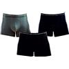 Enrico Coveri Boxer Uomo Elastico Esterno, Offerta 3 E 6 Pezzi, Boxer Uomo in Cotone Elasticizzato, Boxer Uomo Sportivi (6 Pezzi Ass 2 Nero 2 Blu 2 Grigio, 7-XXL-54)