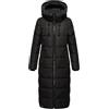 MARIKOO Nadeshikoo - Cappotto invernale lungo da donna, trapuntato, con cappuccio rimovibile, taglie XVI XS-5XL, Nero , S