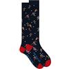 Gallo Calze lunghe uomo cotone leggerissimo blu oltremare fantasia calciatori