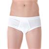 Fragi Slip Uomo 3 Paia Mutanda Classica 100% Filo Scozia Marca 4°(Media) 44/46, Bianco