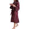 CRETUAO Accappatoio vintage a righe da donna,Lussuoso kimono lungo in spugna di cotone,Accappatoio per coppie spa caldo e morbido, ultra assorbente cappotto da casa,A,One Size