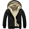 Fulidngzg Felpa Pile Uomo Caldo Leggera con Zip e Cappuccio Giacca Primaverile a Vento Casual Felpe Termica Oversize Mezza Stagione Giubbotto Invernale da Lavoro Taglie Forti per Trekking Palestra,Bianco,L