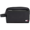 Tommy Hilfiger TJM HERITAGE LEATHER WASHBAG TG. One Size BDS - BLACK One Size
