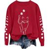CXKOLD Maglioni Natale Coppia Maglia Lupetto Donna Pigiama da squalo Abbigliamento Donna Firmato Giacca Leggera con Zip Felpa Invernale da Donna Color Block Felpe Senza Cappuccio da Donna Giubbotto