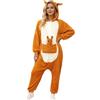 Generico Pigiama Intero Donna Divertente, Tuta Donna Invernale Peluche Gigante Morbido E Caldo Kigurumi Onesie Unisex per Adulti Cosplay Costume Halloween Party Show
