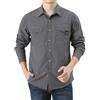generisch Camicia da uomo Safari, ad asciugatura rapida, traspirante, tattica, leggera, da trekking, da uomo, a maniche lunghe, funzionale, per attività all'aria aperta, traspirante, casual, con bottoni,